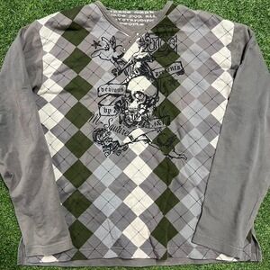 M‎ Square Argyle Long Sleeve (XL)